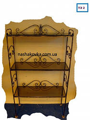 Кована етажерка зі склом