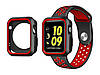 Силіконовий захисний корпус Primo для Apple Watch 38mm - Black / Red, фото 2