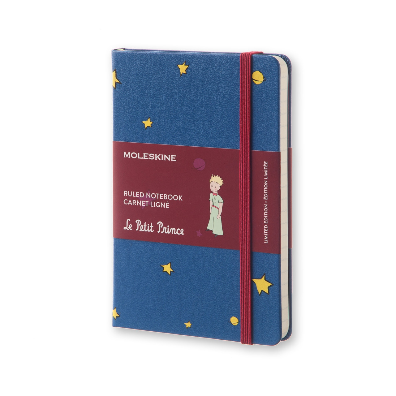 Блокнот Moleskine Limited Le Petit Prince кишеньковий 192 сторінки Синій в лінію Канва 9х14 см