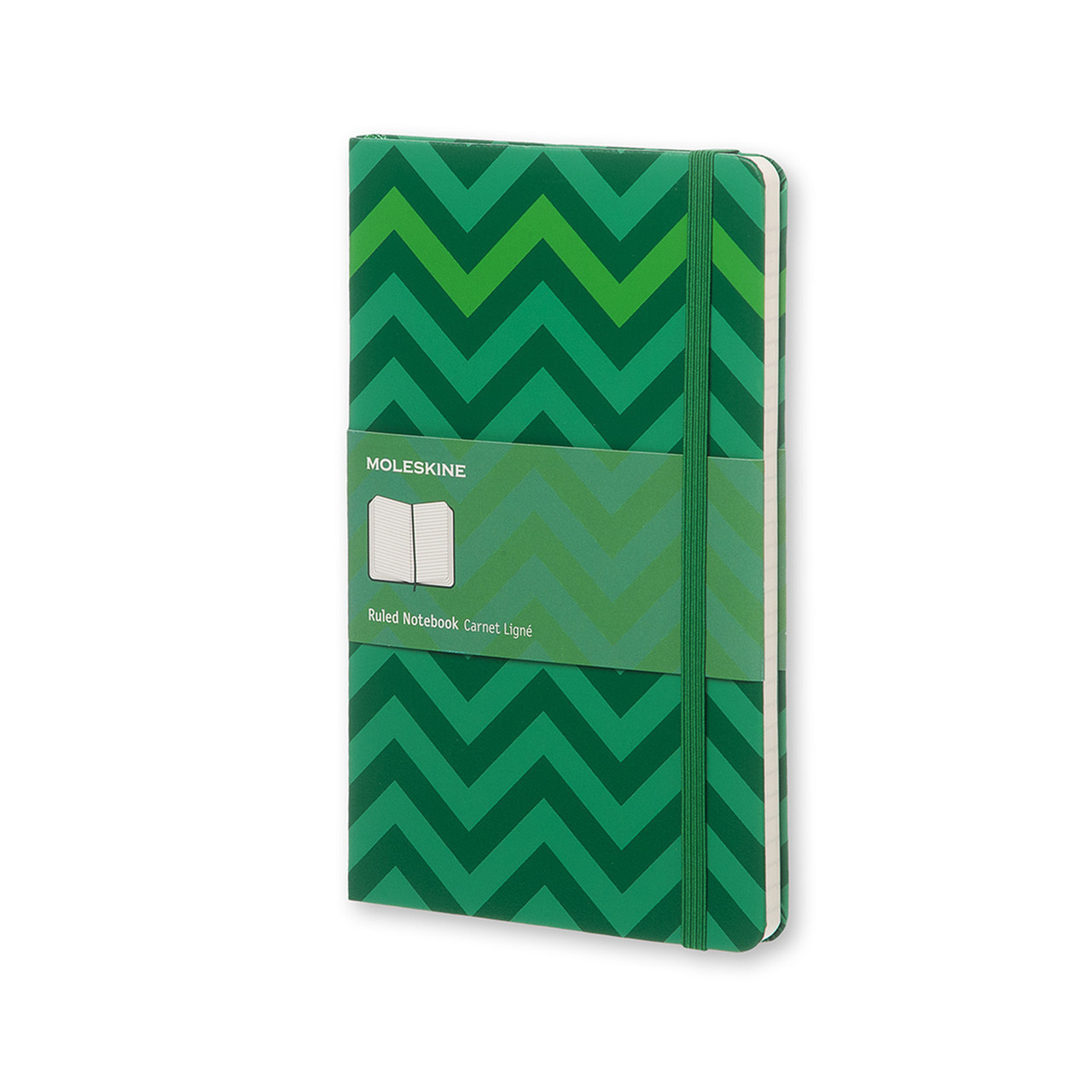 Блокнот Moleskine Limited Chevron середній 240 сторінок в лінію Зелений 13х21 см (9788867324217)