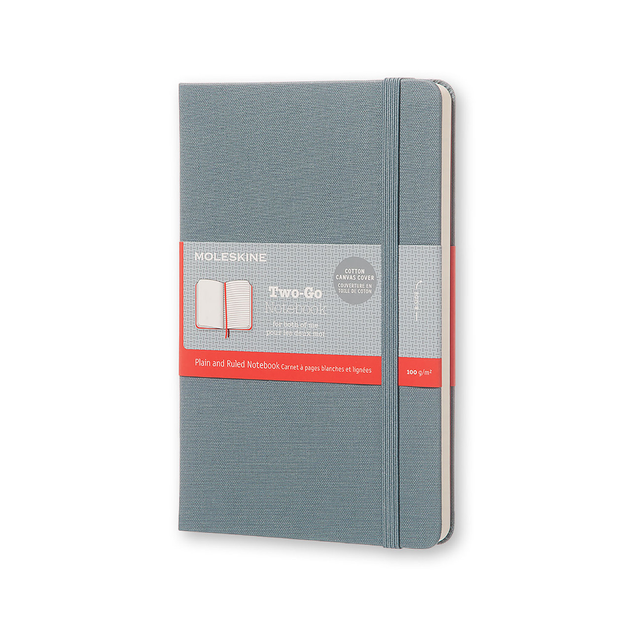 Блокнот Moleskine Limited Two-Go середній 144 сторінки Блакитний Канва (8055002851657)