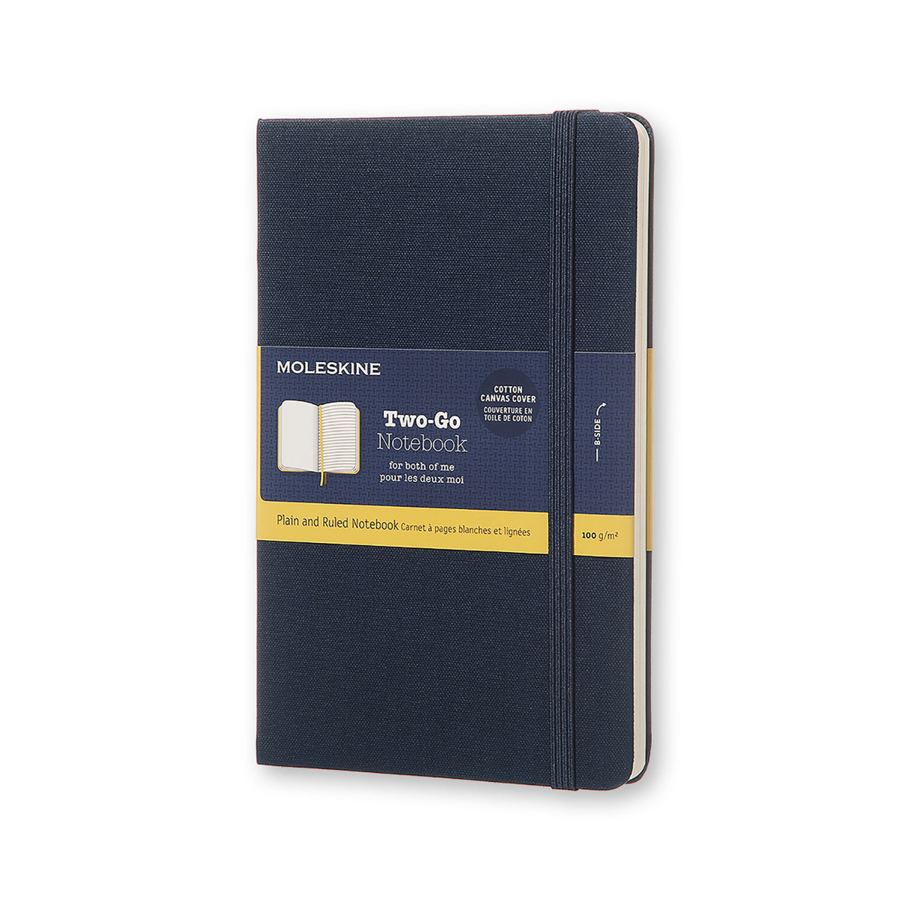 Блокнот Moleskine Limited Two-Go середній 144 сторінки Синій Канва (8055002851664)