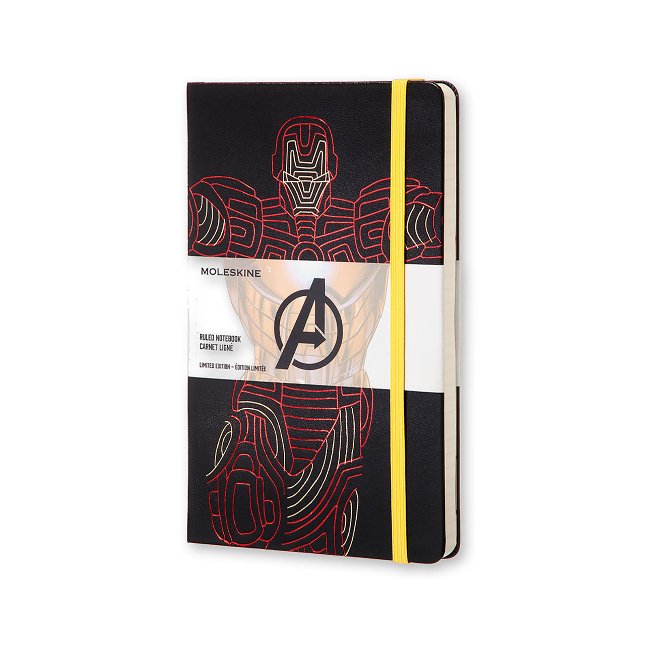 Блокнот Moleskine Limited Avengers середній 240 сторінок в лінію Залізний Людина 13х21 см (8055002852739)