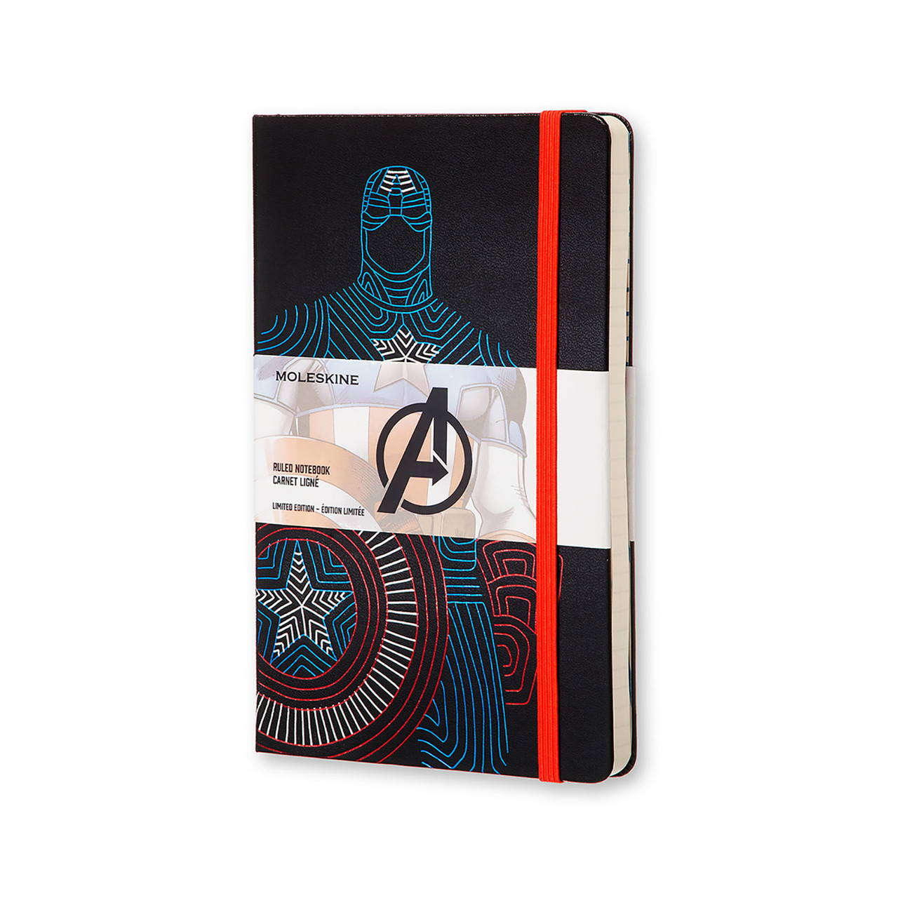 Блокнот Moleskine Limited Avengers середній 240 сторінок в лінію Капітан Америка 13х21 см
