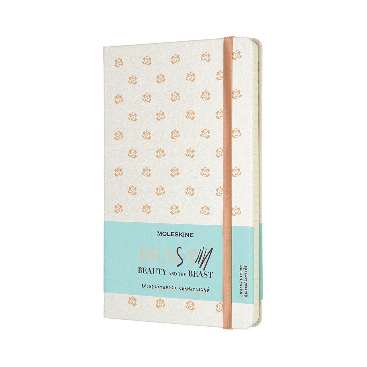 Блокнот Moleskine Limited Beauty & The Beast середній 240 сторінок в лінію Білий 13х21 см