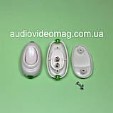 Вимикач ABS для бра клавішний, колір білий, фото 2