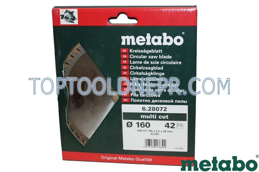 Пиляльний диск metabo 160x20x48Z