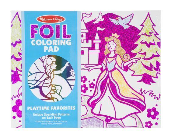 Розмальовка-фольга "Улюблені речі" / Foil Coloring Pad - Favorite Things (14 листів) ТМ Melіssa & Doug MD30303