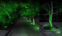 Світлодіодний тротуарний лінзований світильник LM989 9W червоний, синій, зелений, жовтий Код.59140, фото 3