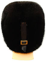 Жіноча зимова хутряна шапка норкова, Козачок (чорний), фото 3