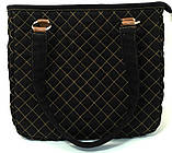 Джинсова сумочка саквояж маки акварель2, фото 5