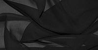 Шифон однотонный Черный