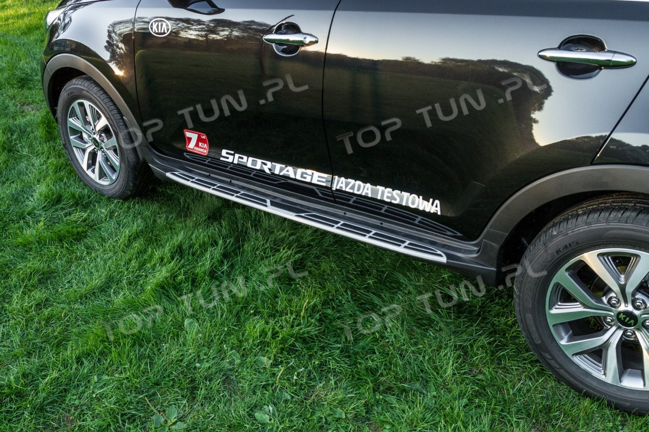 Пороги підніжки бічні тюнінг Kia Sportage R, фото 1