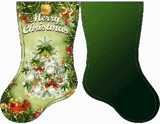 СКВ-167. Схема для вишивки бісером Новорічний чобіток.