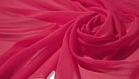 Шифон однотонный Малина