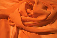 Шифон однотонный Ярко Оранжевый