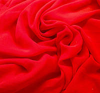 Шифон однотонный Ярко Красный