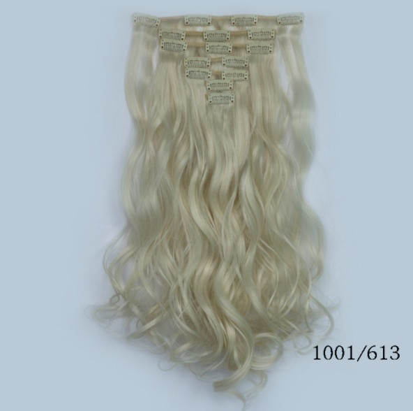 Накладне волосся локони 7 пасом на кліпсах, шеньйон, довжина 50 см