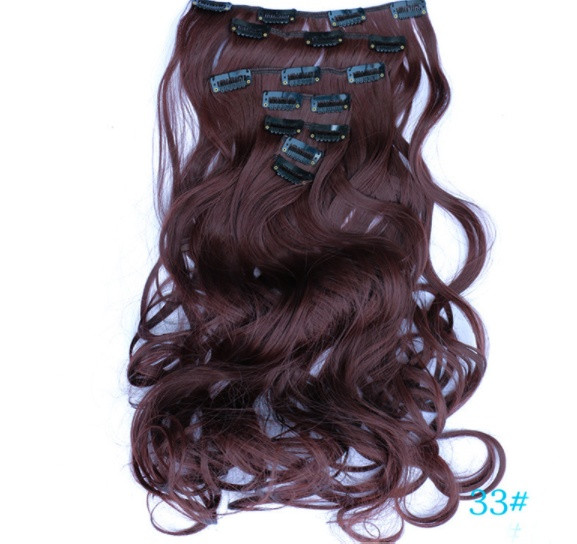 Накладные волосы локоны 7 прядей на клипсах,шиньон,трессы длина 50 см - фото 1 - id-p621295529