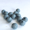 9мм (темно сірий) кругла, силіконова намистина, фото 2