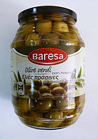 Оливки зеленые без косточки Baresa Olive, 950 гр.