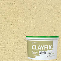 Декоративная глиняная краска мелкозернистая CLAYFIX 2.2 тростниково-желтый, 10 кг