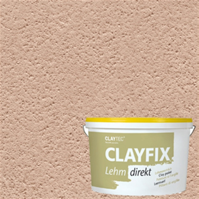 Декоративна глиняна фарба дрібнозерниста CLAYFIX 1.2 коричнева вохра, 10 кг