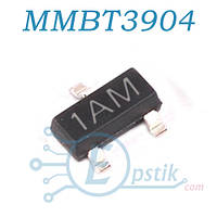 MMBT3904 (1AM) транзистор биполярный NPN 40В 0.2А SOT23