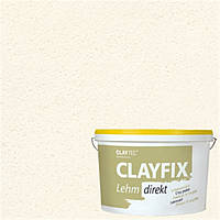 Декоративна глиняна фарба дрібнозерниста CLAYFIX 0 біла, 10 кг