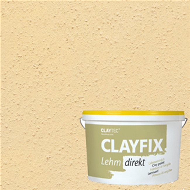 Декоративна глиняна фарба дрібнозерниста CLAYFIX 3 жовта, 10 кг
