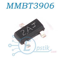 MMBT3906 (2A) транзистор биполярный PNP 40В 200mA SOT23