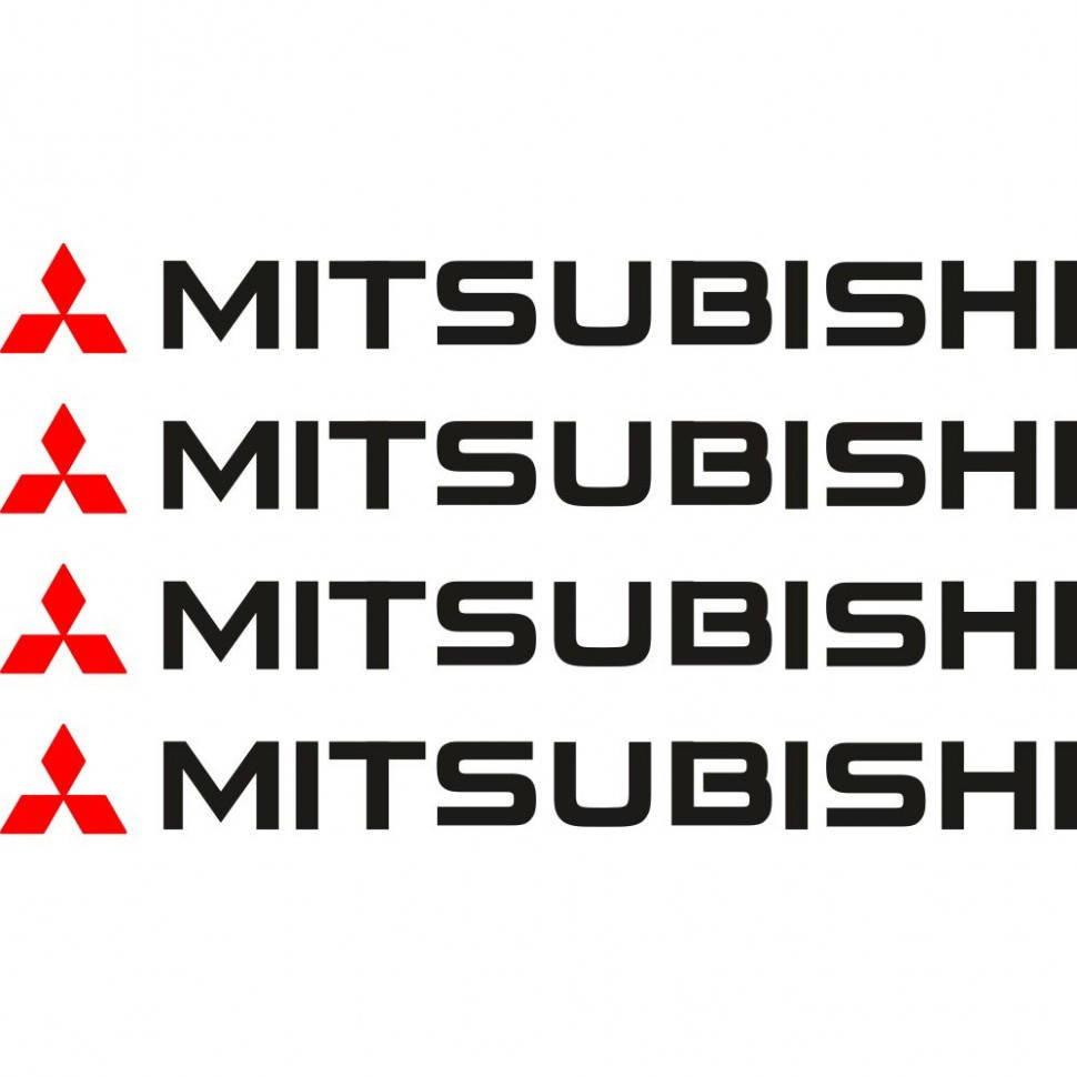 

Набор виниловых наклеек на ручки авто - Mitsubishi (4 шт.)