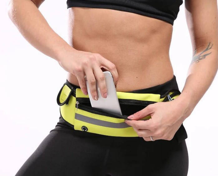 

Сумка - пояс, чехол для бега, спорта, велосипеда, фитнеса, на пояс, Come on чёрный, Черный