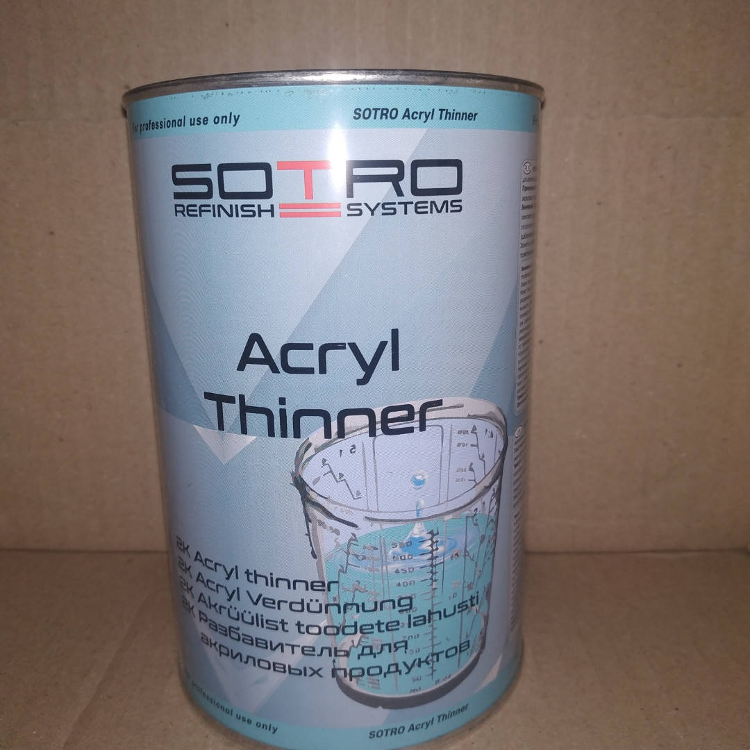 

SOTRO Acryl Thiner 2K разбавитель для акриловых продуктов 1л