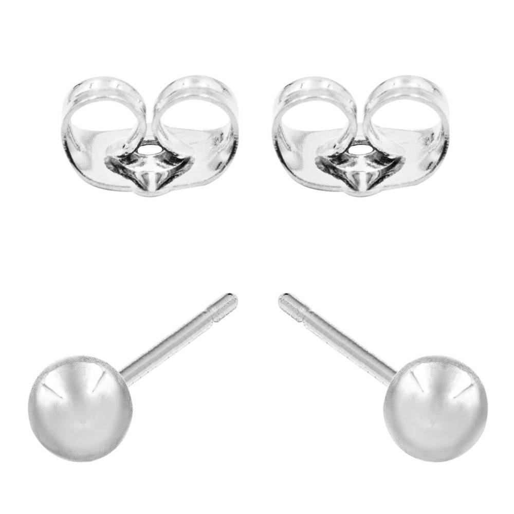 

Серьги-гвоздики родий "Металлический шарик 0,4 см"