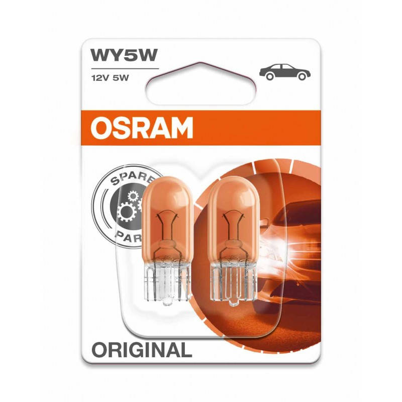 

Лампа накаливания OSRAM WY5W 12V 5W W2,1x9,5d (orange) 2827-02B