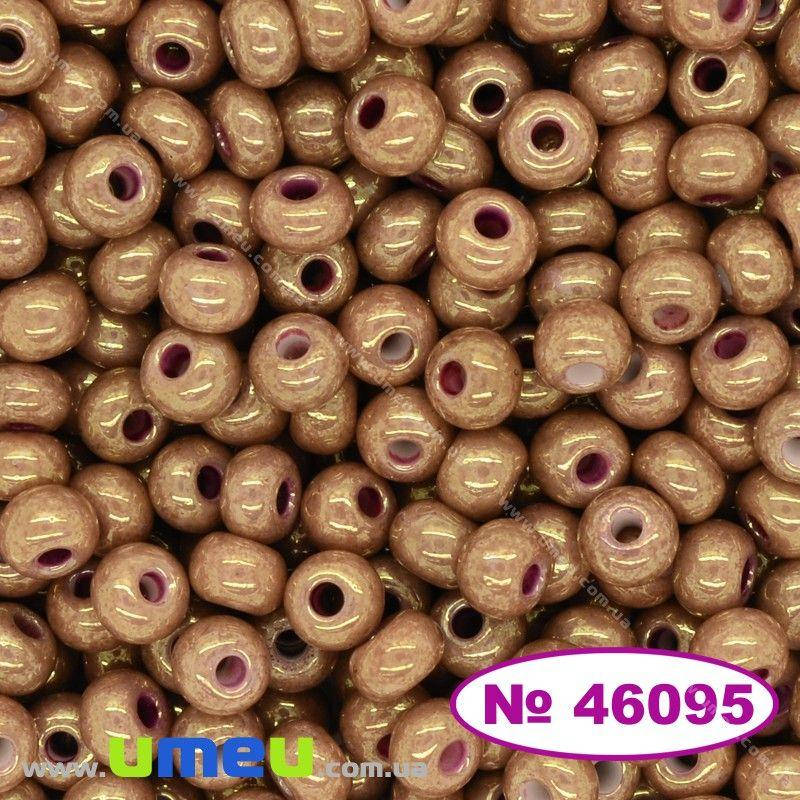 

Бисер чешский 6/0, №46095, Бежевый, Перламутровый, 5 г (BIS-024370)