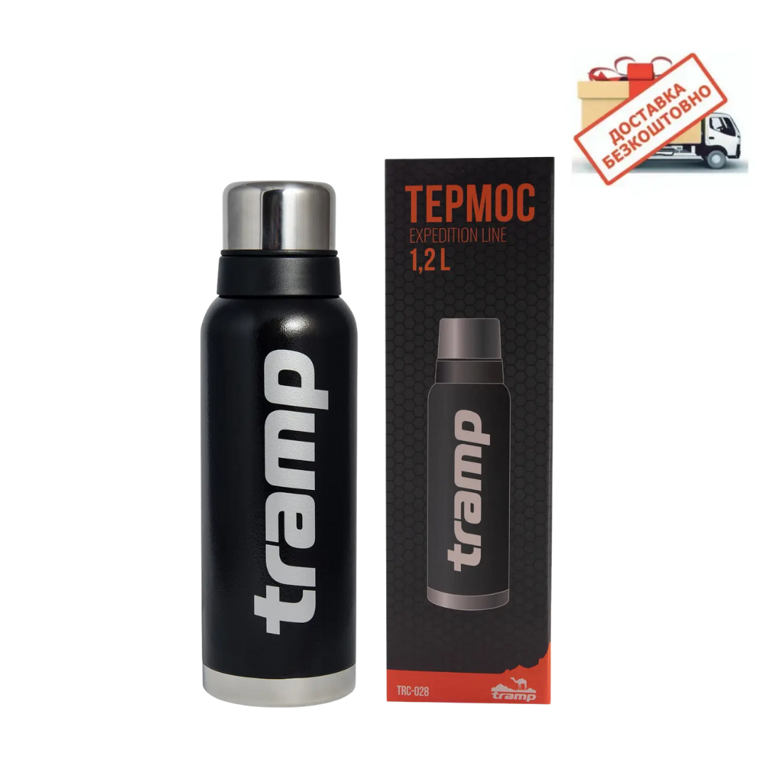 

Термос Tramp 1,2 л. Expedition Line TRC-028 черный. термос трамп