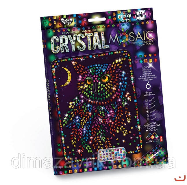 Набір для творчості "CRYSTAL MOSAIC" "Мозайка з кристалів", фото 1