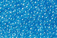 Бисер 66000 Preciosa (Чехия) голубой прозрачный глазурь 25г
