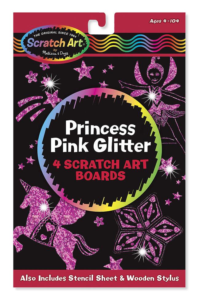 Блискуча рожева царапка "Для принцеси" / Scratch Magic Princess Pink Glitter Board ТМ Melіssa & Doug MD5810