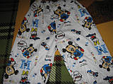Комплект піжама на хлопчика футболка і бриджі білий з малюнком Міккі Маус розміри 12 і 16, фото 4