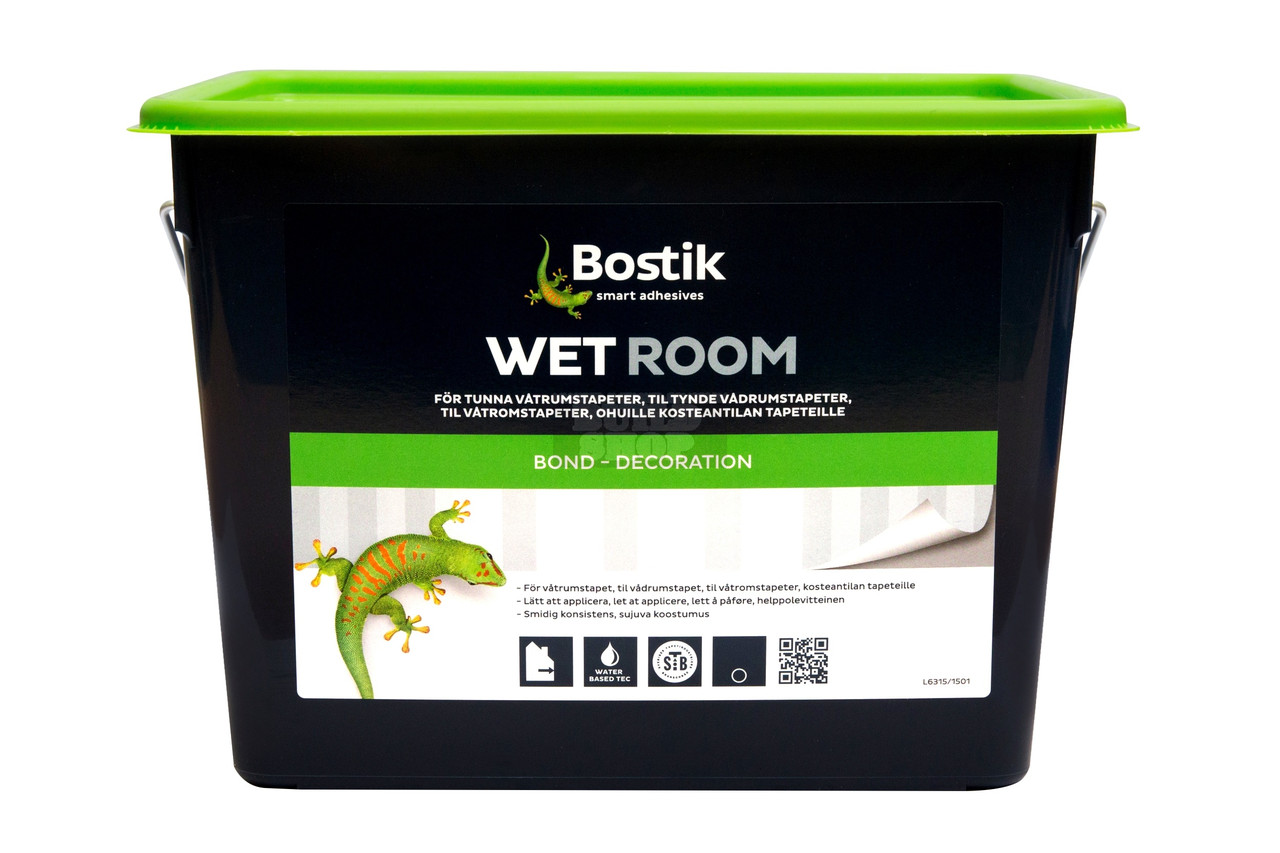 Клей для обоев Bostik Wet Room 78 для влажных помещений, 5л (Бостик Вет Рум) - фото 1 - id-p621573153
