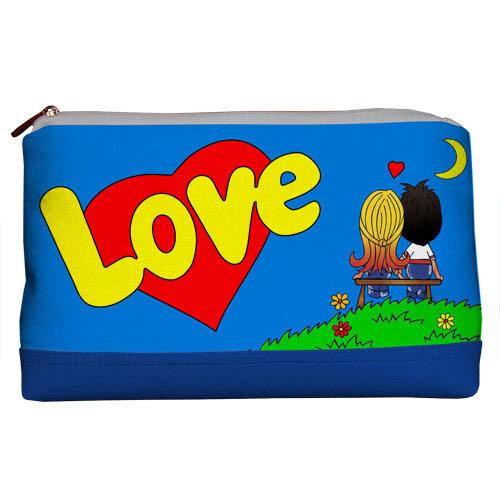 Косметичка дорожня жіноча Lovely Love синя 26x15x8 см (KK_15L069_NSI), фото 1