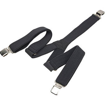 Чоловічі польські підтяжки Top Gal 40-Y antracit в темно-сірому кольорі