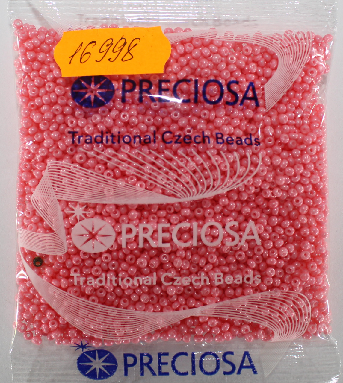 Бісер 10/0, No16998 перлиновий, рожевий темний (пап.50 грамів)