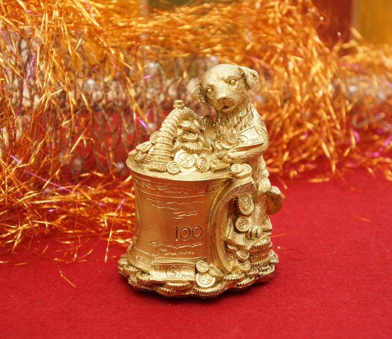 Собачка з скарбничкою під бронзу В