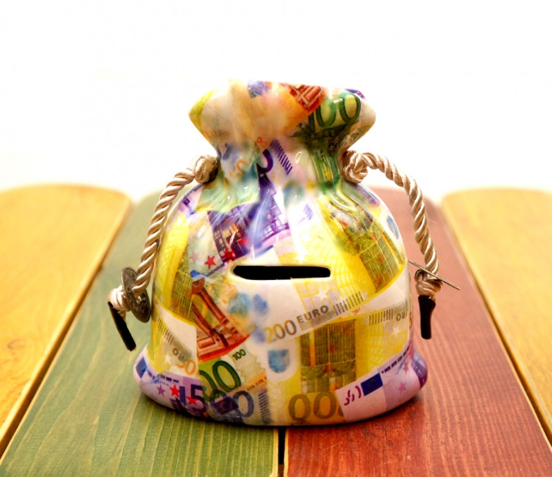 Мішок — скарбничка керамічна No2