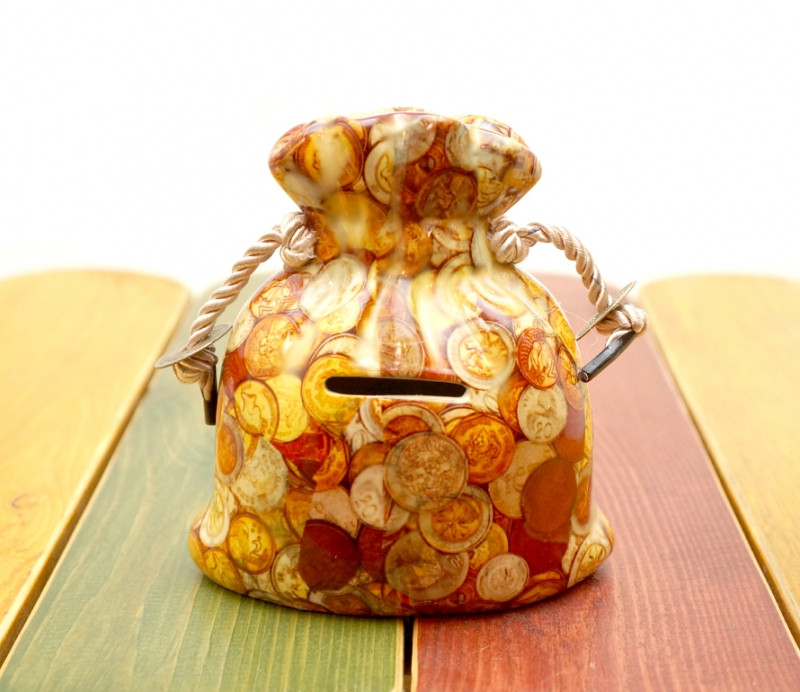 Мішок — скарбничка керамічна No3