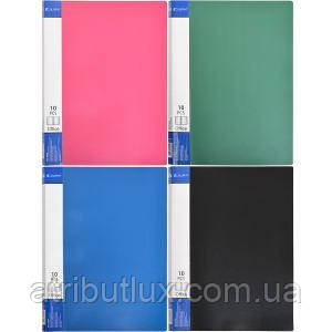 Папка з 10 файлами пластик А4 "С", фото 1
